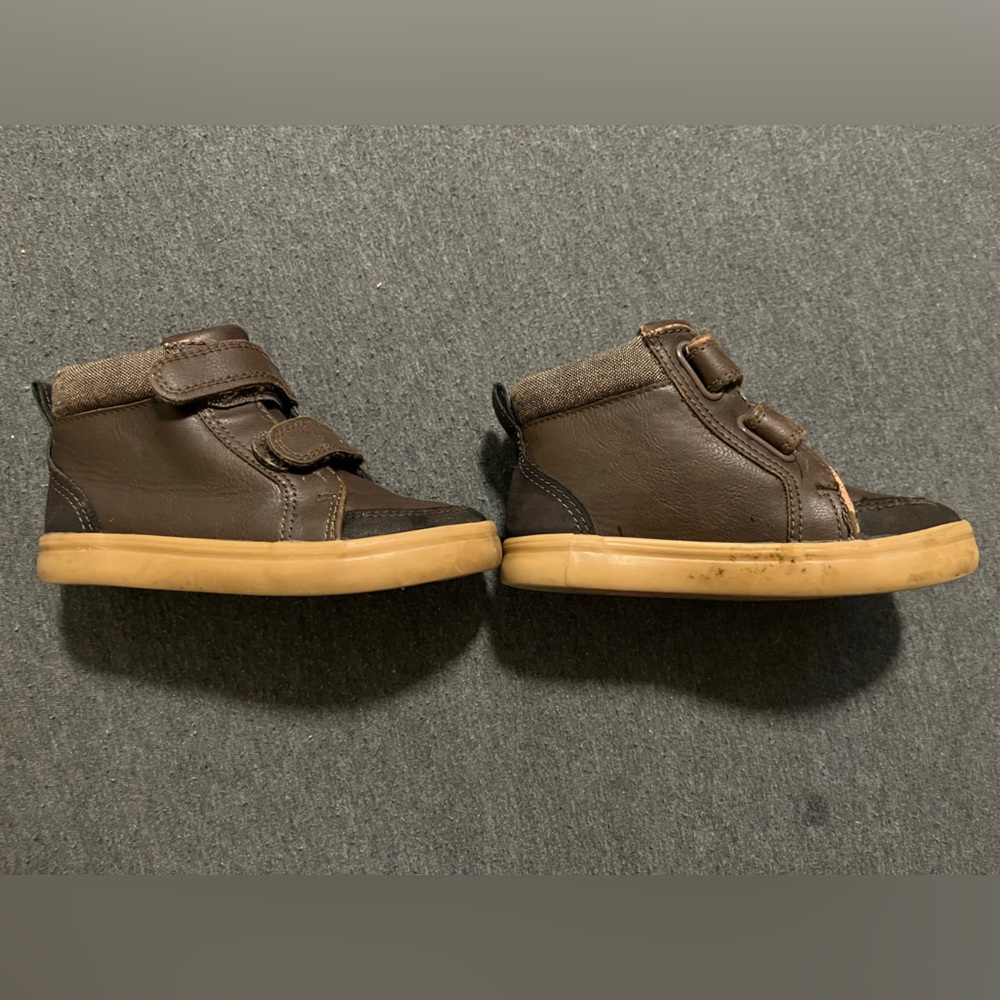 Toddler Boy Brown Boots. Hardly Worn. Size 8